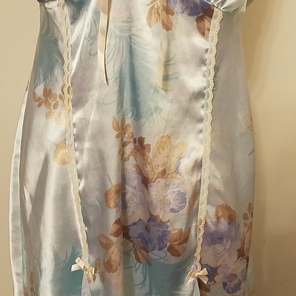 Apt.9 sx Large sequin pastel blue white brown lace - Picture 3 of 8